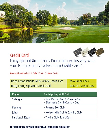 Hong Leong Credit Card Promotion Green Fees Promotion