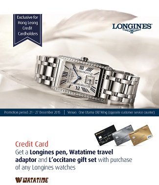 Hong Leong Credit Card Promotion Get exclusive Longines Pen when