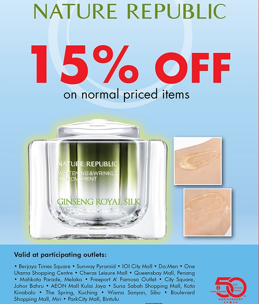 Public Bank Credit Card Promotion 15 Off Nature Republic