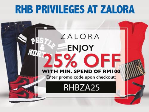 RHB Credit Card Promotion - Enjoy 25% OFF at Zalora